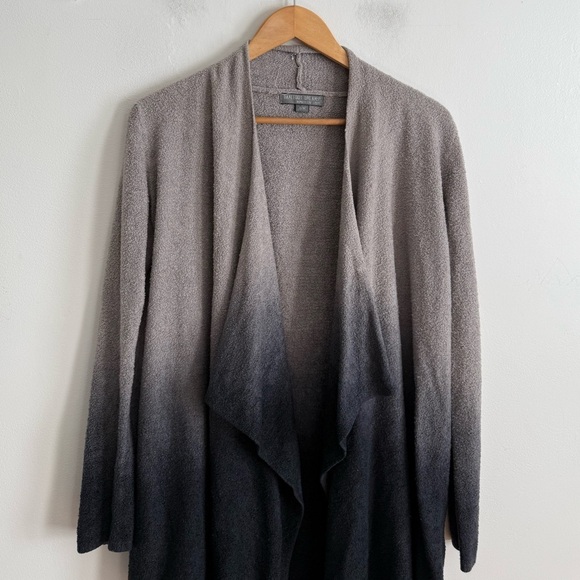 Barefoot Dreams Cardigan  Sweater S/M Dip Dyed Cascade Long Sleeve Open Front - Picture 2 of 7